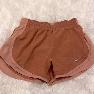 xs salmon color nike track short; super cute! dri-fit material great condition